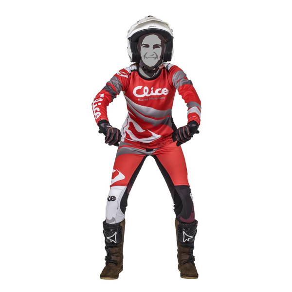 Maglia Zone LADY CLICE (Red) Maglia Zone LADY CLICE (Red)