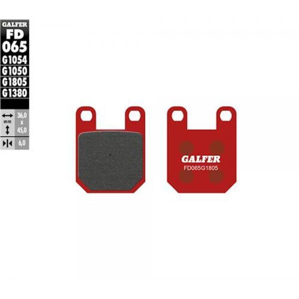 Pastiglie Freno GALFER BETA TECHNO - GAS GAS CONTACT - MONTESA 315 - SCORPA<99 - SHERCO99-01