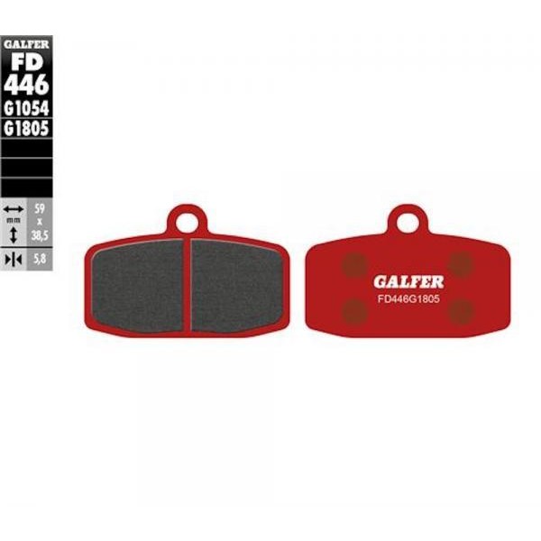 Pastiglie Freno GALFER Rosse FD446 (PINZA FORMULA)